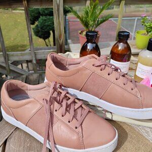 Clarks Collection Leather Sneakers – Rose Pink – Ultimate Comfort Cushion Feel –